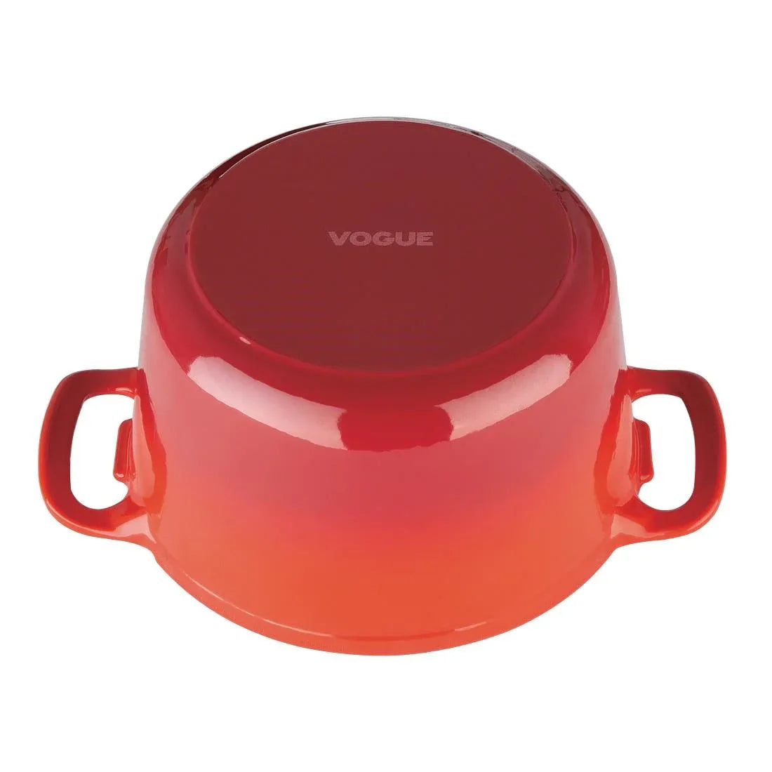 GH305 Vogue Red Round Casserole Dish 4Ltr - JD Catering Equipment Solutions Ltd
