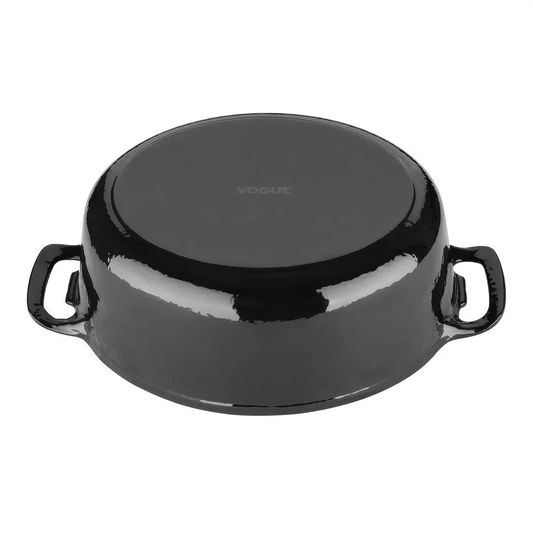 GH306 Vogue Black Oval Casserole Dish 5Ltr - JD Catering Equipment Solutions Ltd