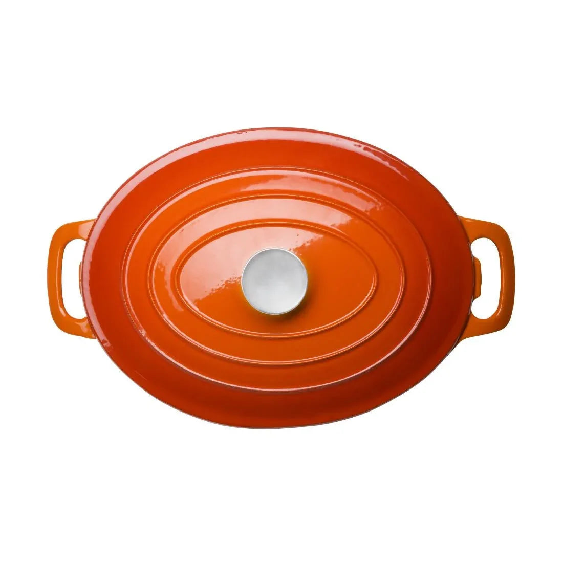 GH312 Vogue Orange Oval Casserole Dish 6Ltr - JD Catering Equipment Solutions Ltd