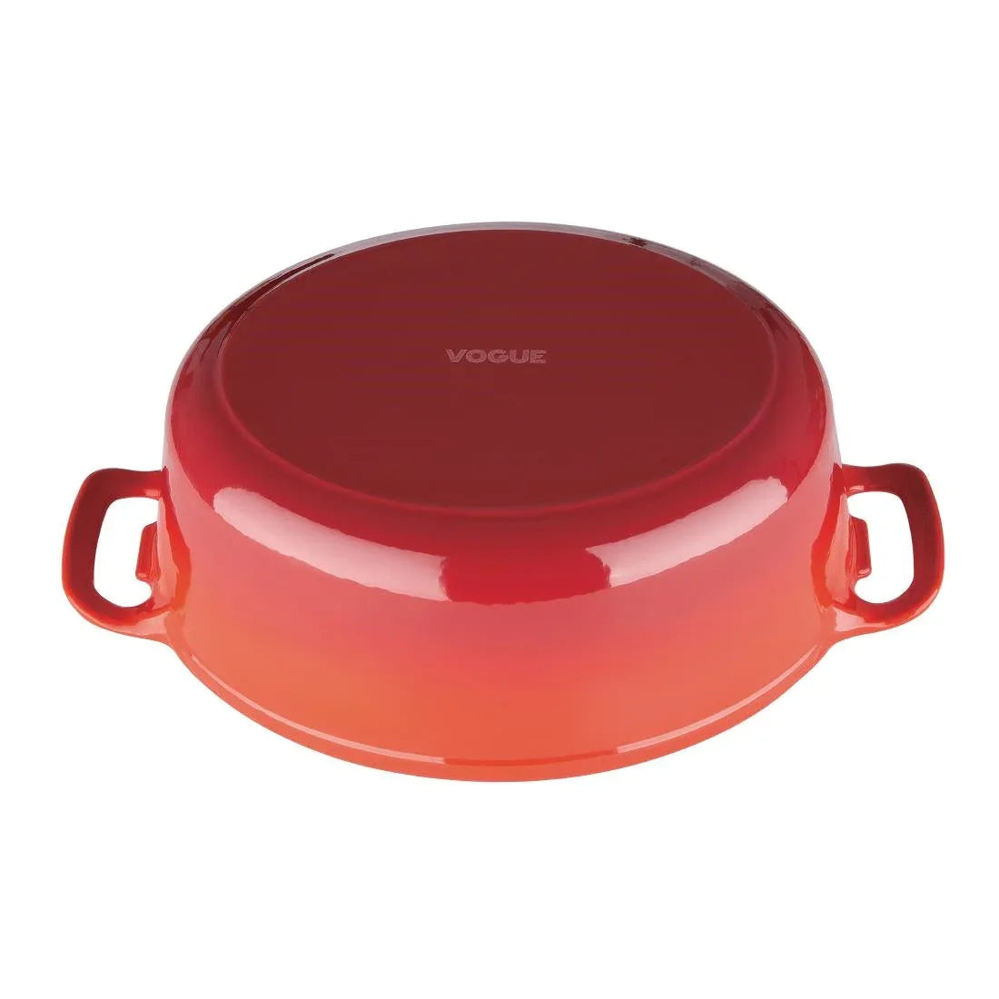 GH313 Vogue Red Oval Casserole Dish 5Ltr - JD Catering Equipment Solutions Ltd