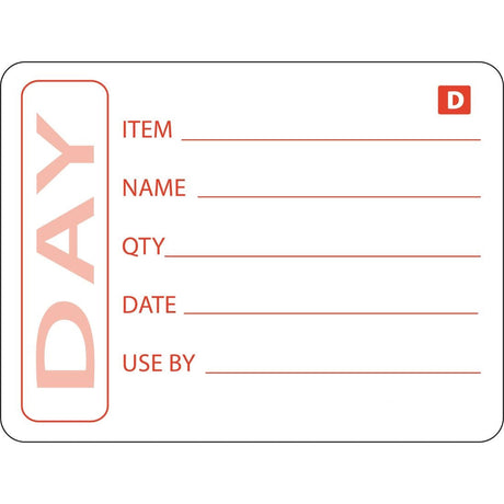 GH350 Vogue Dissolvable Prepared Food Labels (Pack of 250) JD Catering Equipment Solutions Ltd