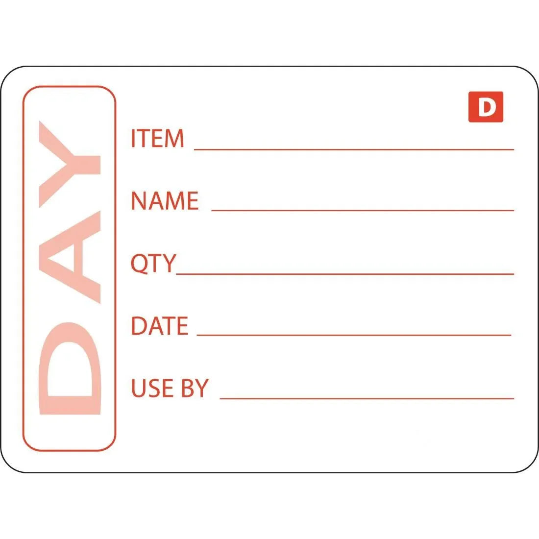 GH350 Vogue Dissolvable Prepared Food Labels (Pack of 250) - JD Catering Equipment Solutions Ltd