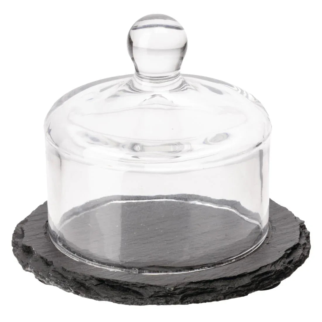 GH408 APS Slate Butter Dish Glass Cloche - JD Catering Equipment Solutions Ltd