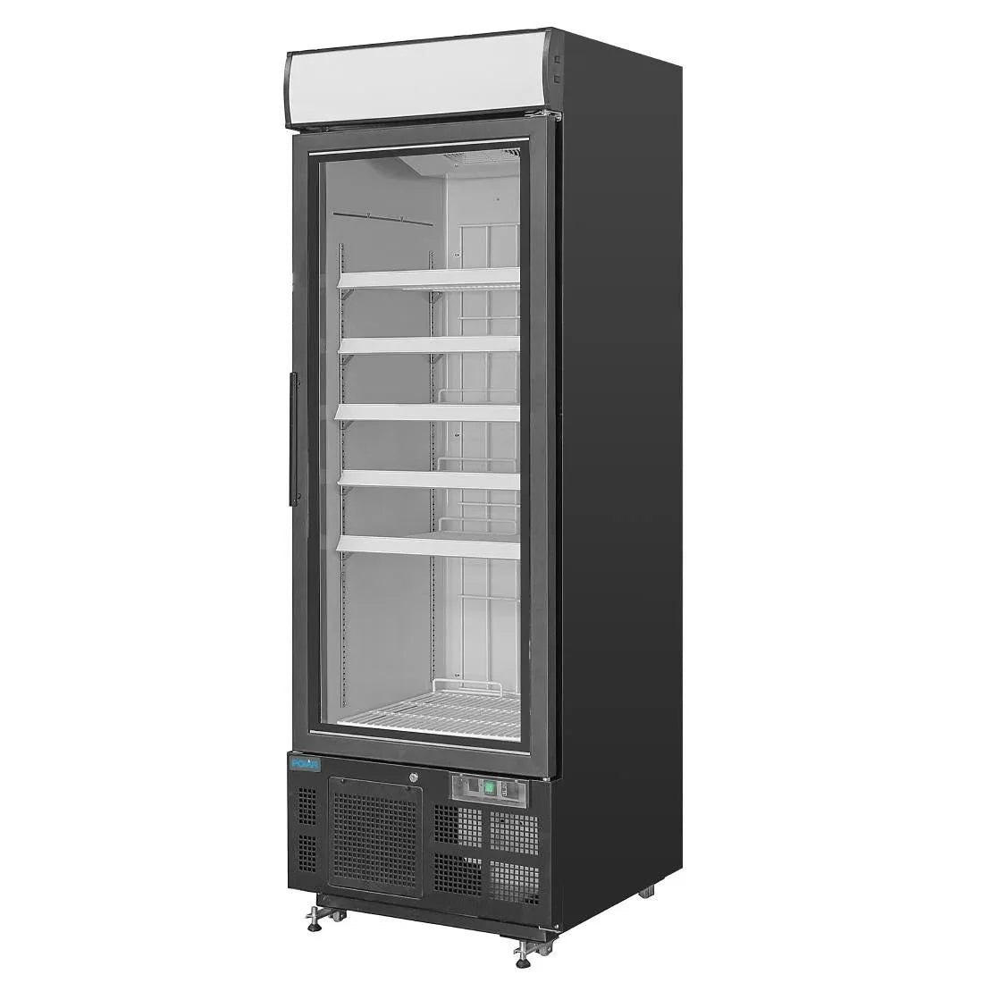 GH428 Polar G-Series Upright Display Freezer 412Ltr Black - JD Catering Equipment Solutions Ltd