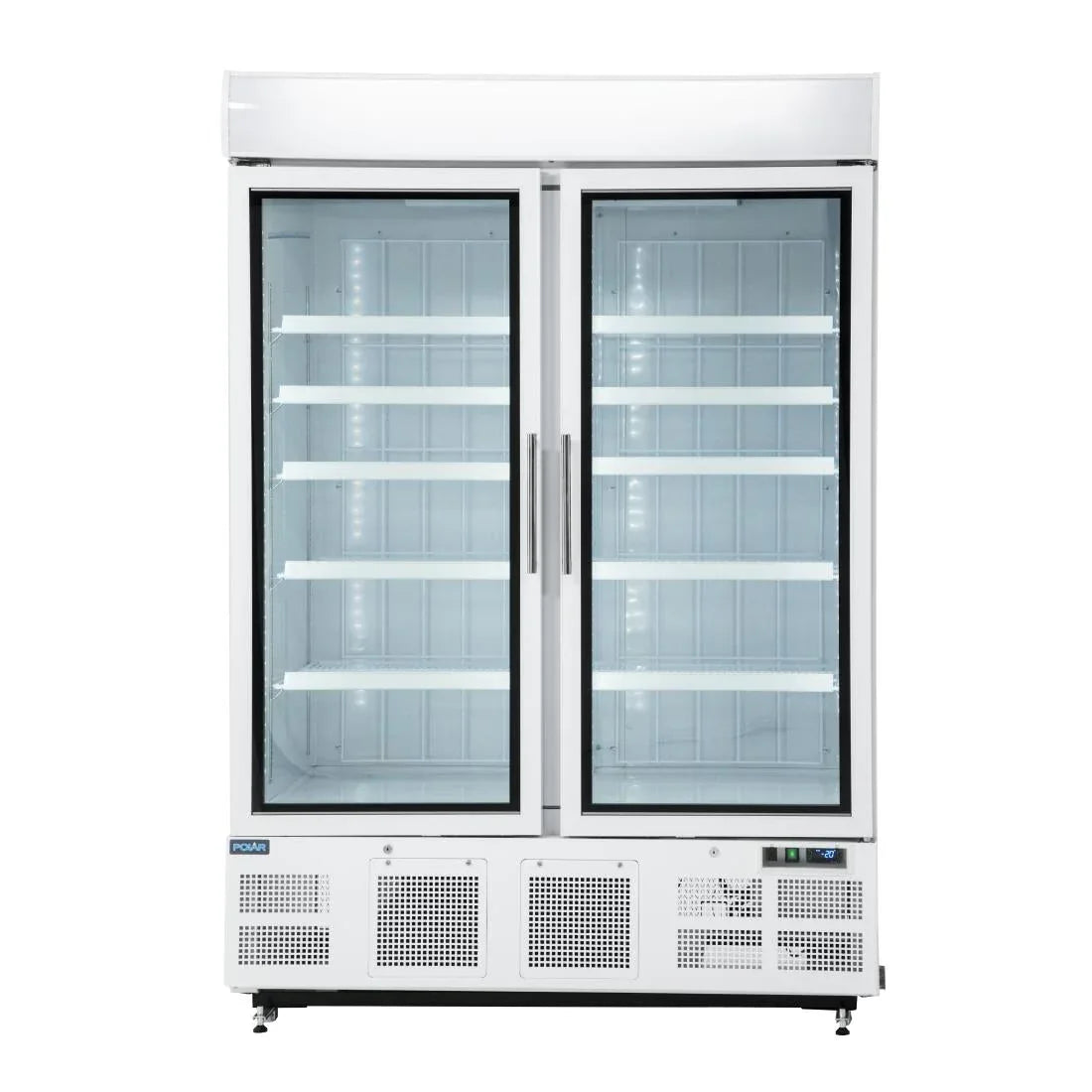 GH507 Polar G-Series Upright Display Freezer 920Ltr White - JD Catering Equipment Solutions Ltd