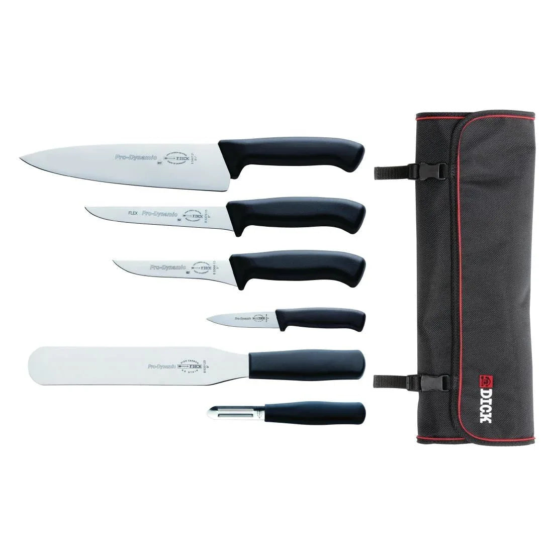 GH738 Dick Pro Dynamic 6 Piece Knife Set with Wallet - JD Catering Equipment Solutions Ltd