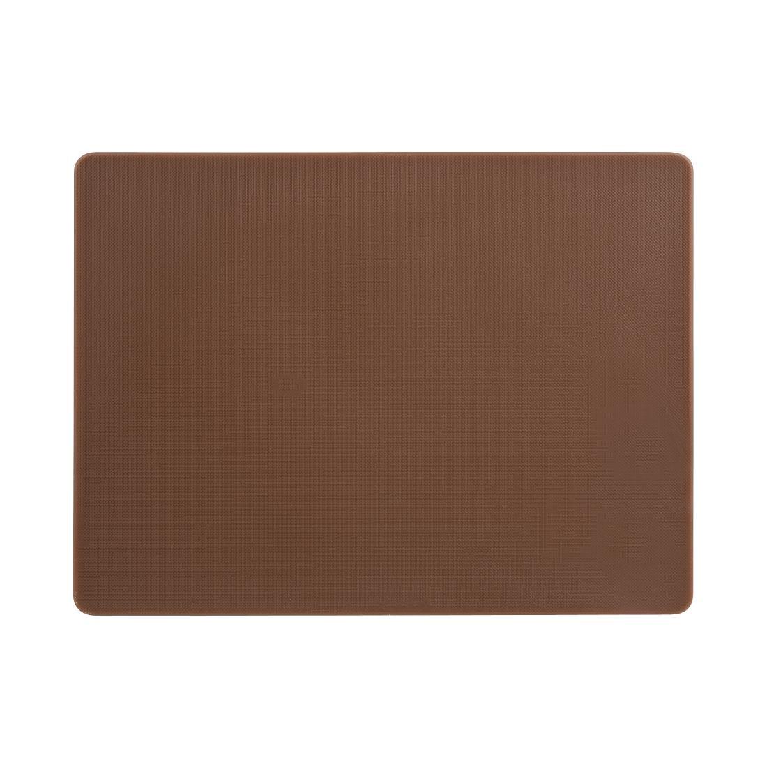 GH792 Hygiplas Low Density Brown Chopping Board Small JD Catering Equipment Solutions Ltd