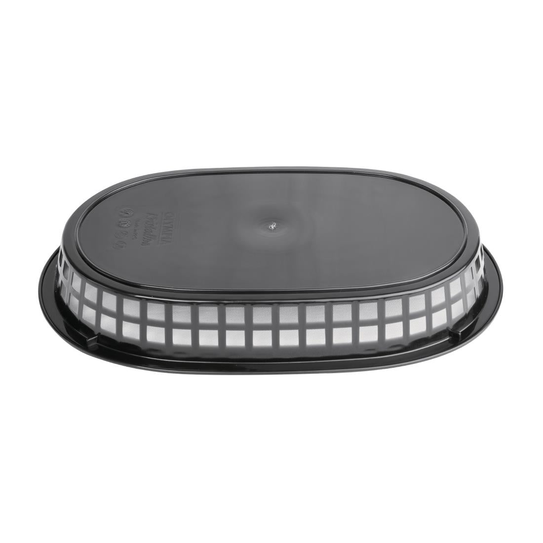 GH969 Olympia Oval Polypropylene Food Basket Black (Pack of 6) JD Catering Equipment Solutions Ltd
