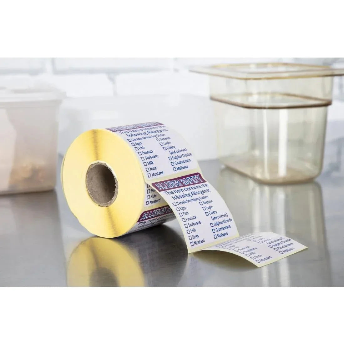 GJ058 Vogue Allergen Food Labels (Pack of 500) - JD Catering Equipment Solutions Ltd