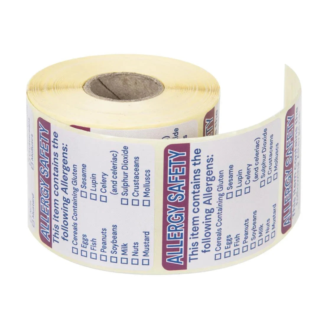 GJ058 Vogue Allergen Food Labels (Pack of 500) - JD Catering Equipment Solutions Ltd