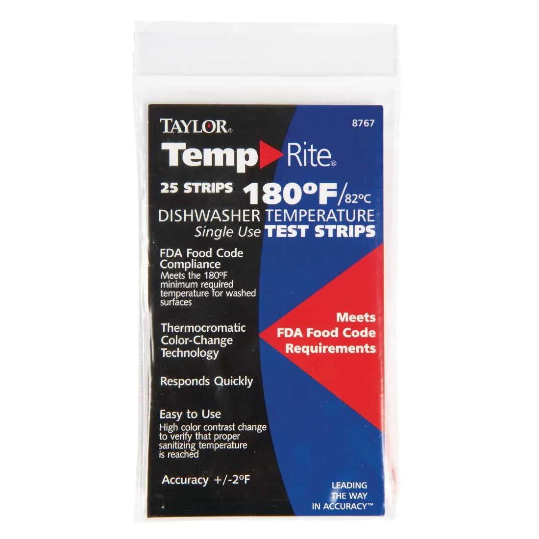 GJ059 Dishwasher Temperature Test Strip (Pack of 25) - JD Catering Equipment Solutions Ltd