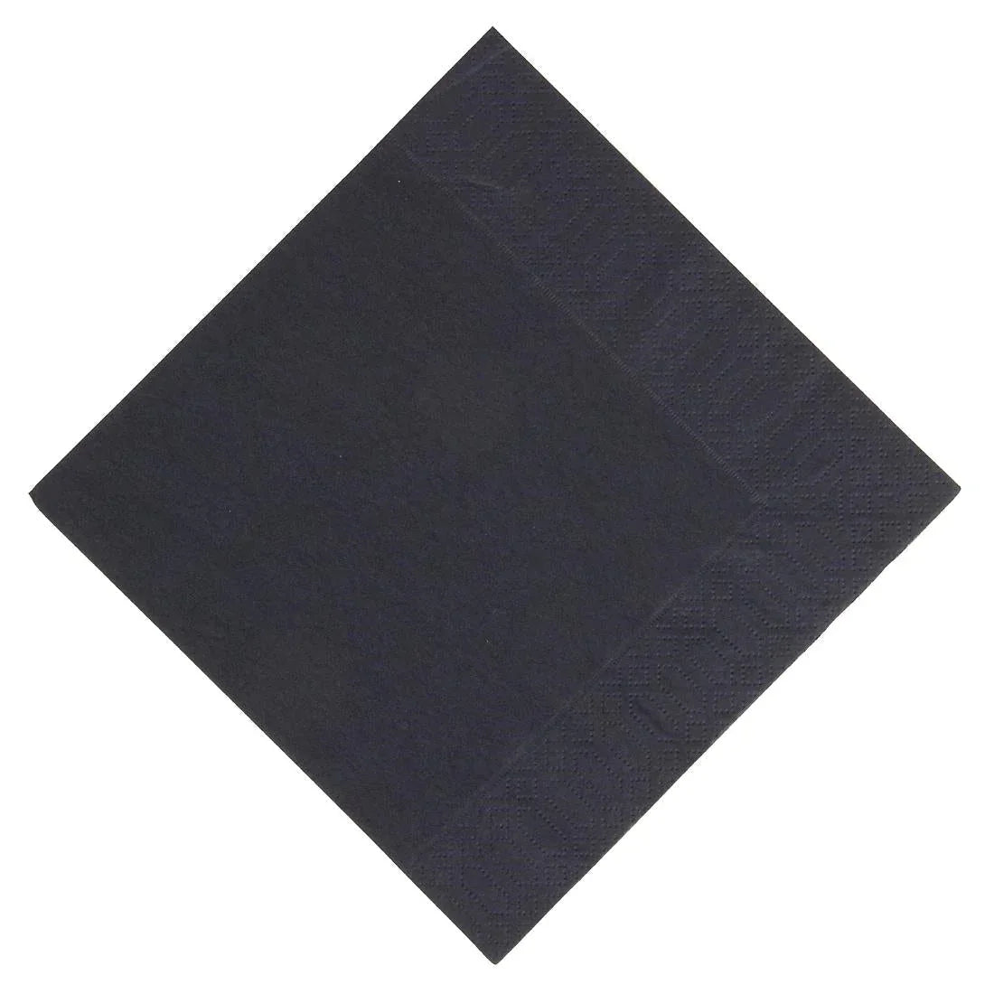 GJ107 Duni Lunch Napkin Black 33x33cm 3ply 1/4 Fold (Pack of 1000) - JD Catering Equipment Solutions Ltd