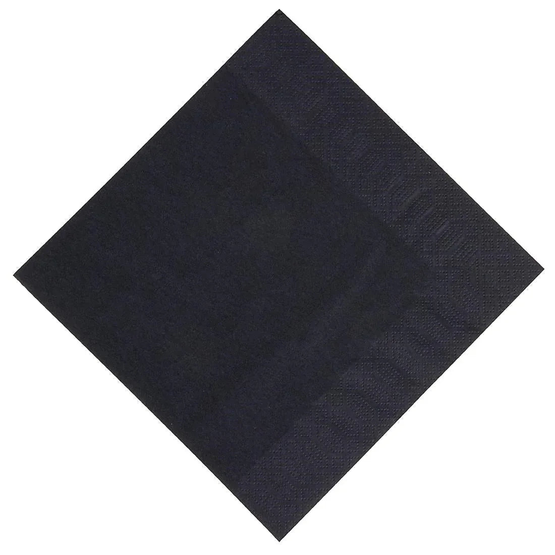 GJ113 Duni Dinner Napkin Black 40x40cm 3ply 1/4 Fold (Pack of 1000) - JD Catering Equipment Solutions Ltd