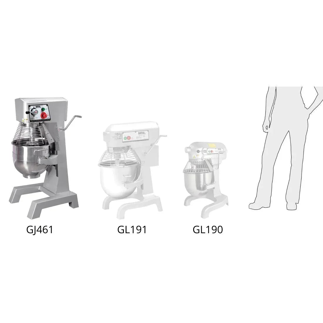 GJ461 Buffalo 29Ltr Planetary Mixer - JD Catering Equipment Solutions Ltd