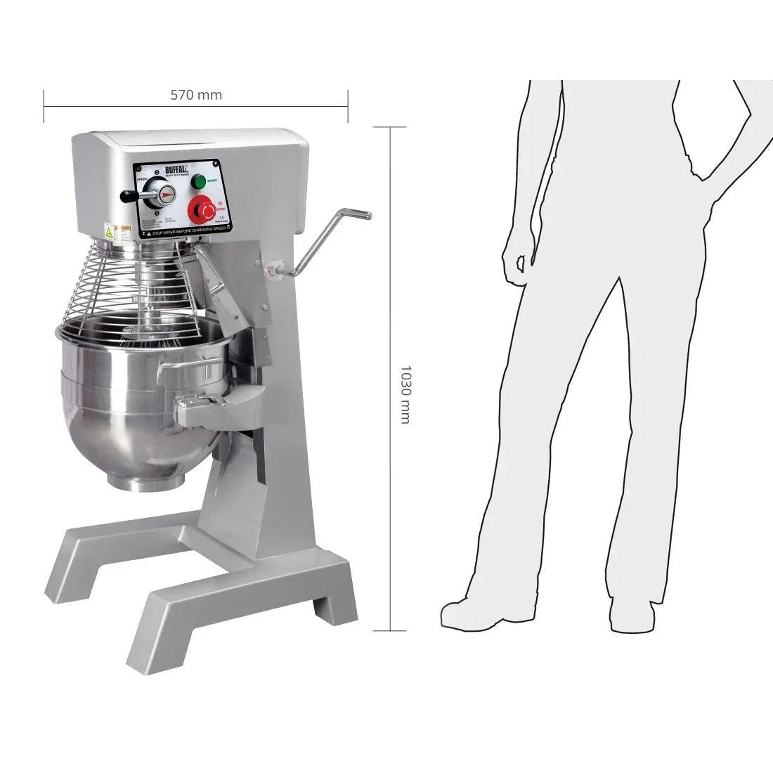 GJ461 Buffalo 29Ltr Planetary Mixer - JD Catering Equipment Solutions Ltd