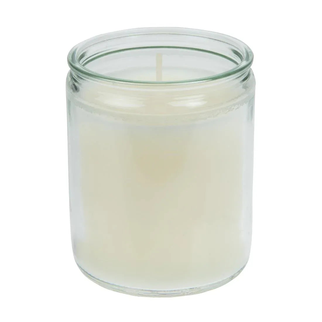 GJ469 Star Light Clear Glass Candle Jars (Pack of 8) - JD Catering Equipment Solutions Ltd