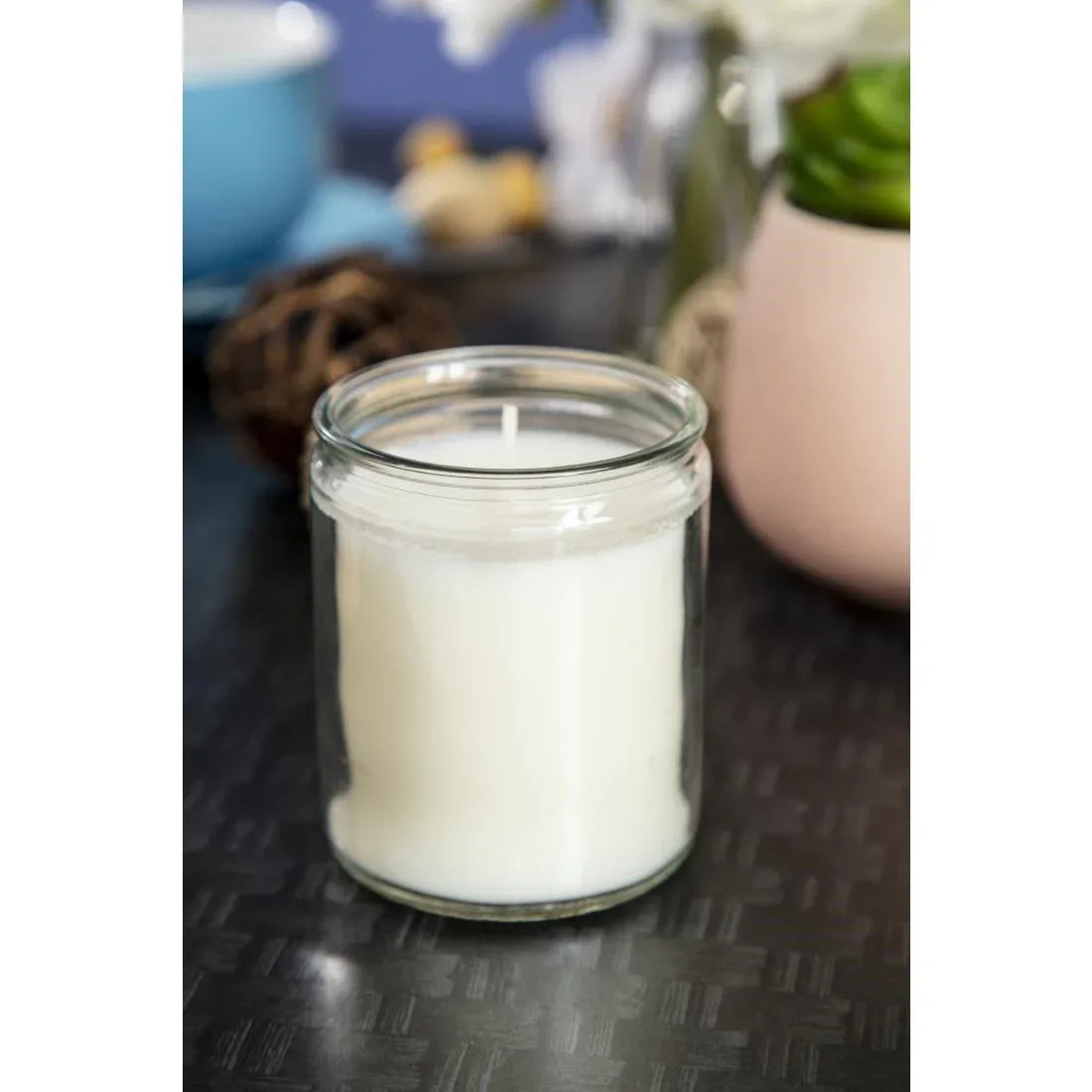 GJ469 Star Light Clear Glass Candle Jars (Pack of 8) - JD Catering Equipment Solutions Ltd