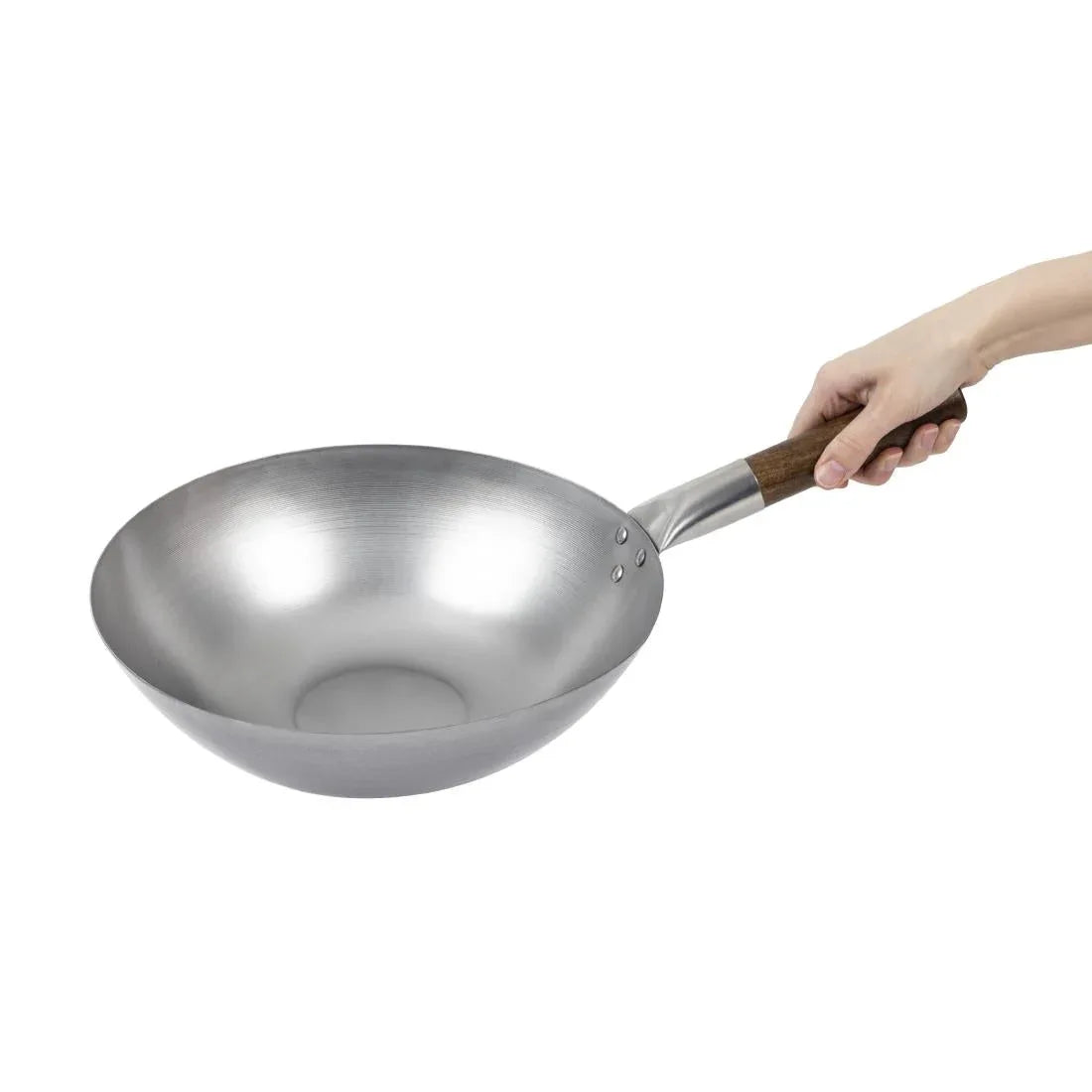 GJ493 London Wok Flat Bottom Wok 305mm - JD Catering Equipment Solutions Ltd