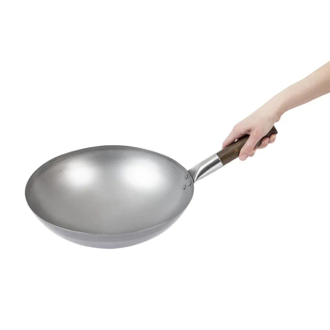 GJ495 London Wok Round Bottom Wok 330mm - JD Catering Equipment Solutions Ltd