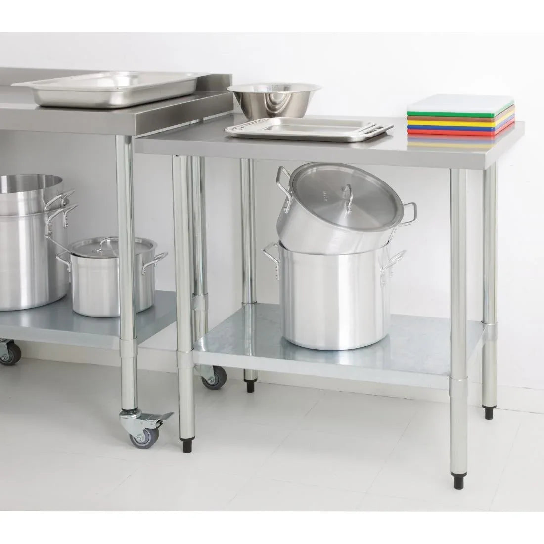 GJ500 Vogue Stainless Steel Prep Table 600mm - JD Catering Equipment Solutions Ltd