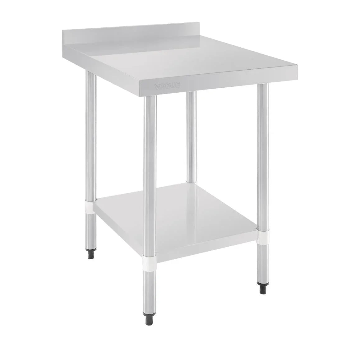 GJ505 Vogue Stainless Steel Table with Upstand 600mm - JD Catering Equipment Solutions Ltd