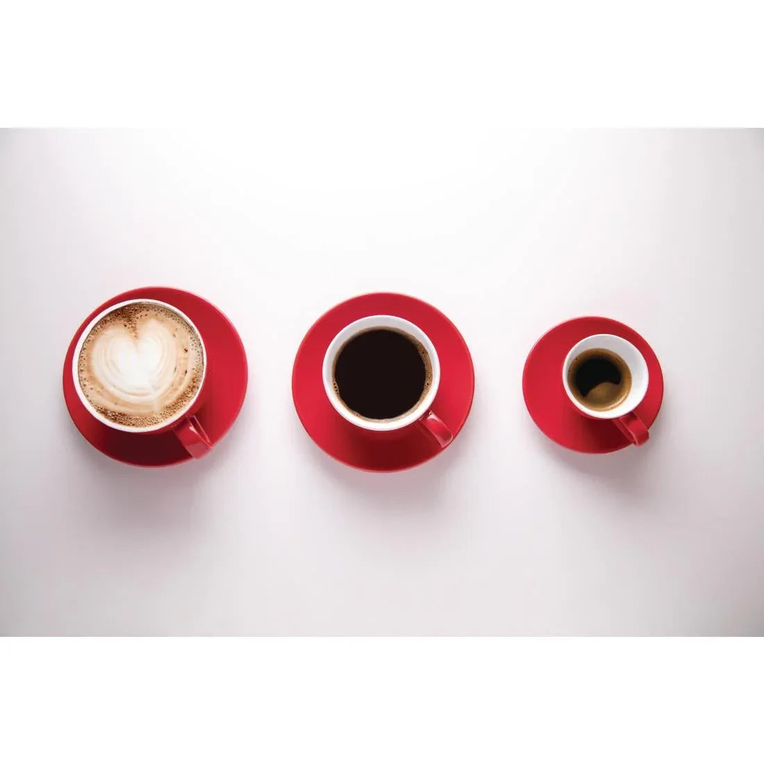 GK070 Olympia Cafe Espresso Cups Red 100ml (Pack of 12) - JD Catering Equipment Solutions Ltd