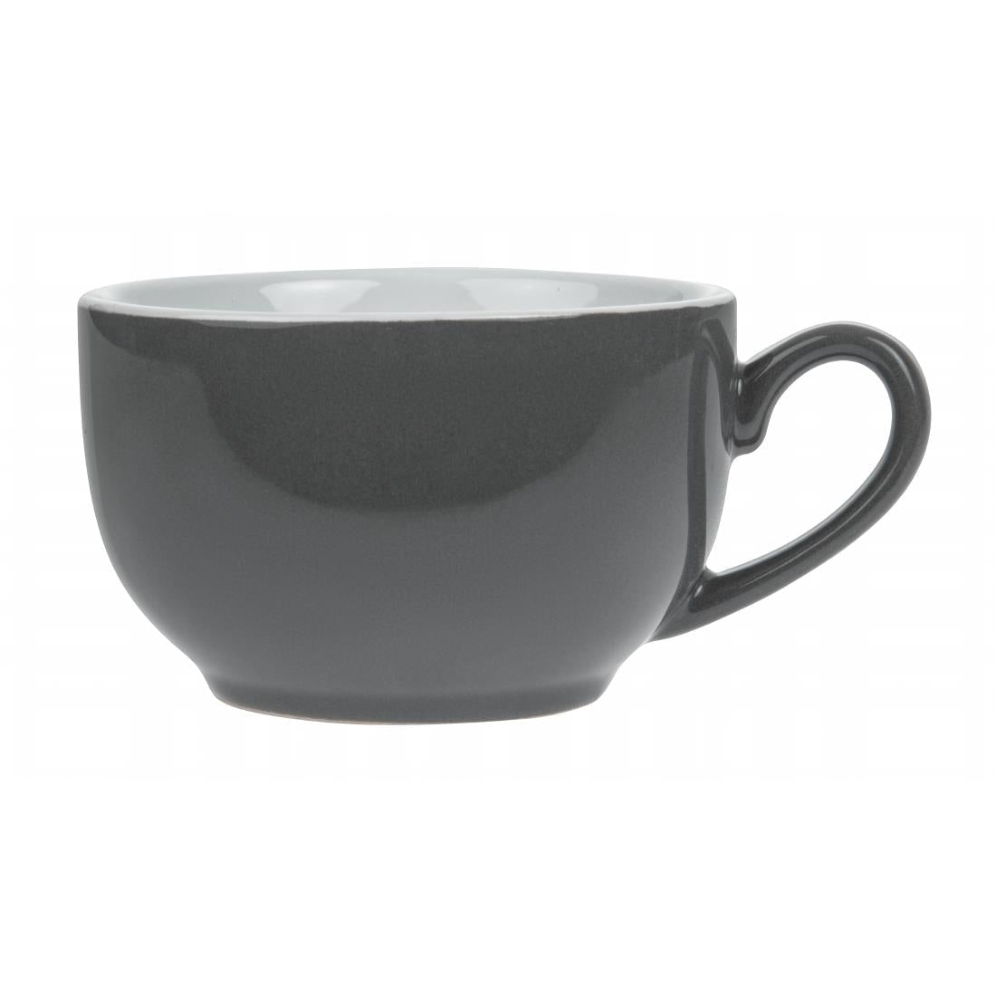GK075 Olympia Cafe Coffee Cups Charcoal 228ml (Pack of 12) JD Catering Equipment Solutions Ltd