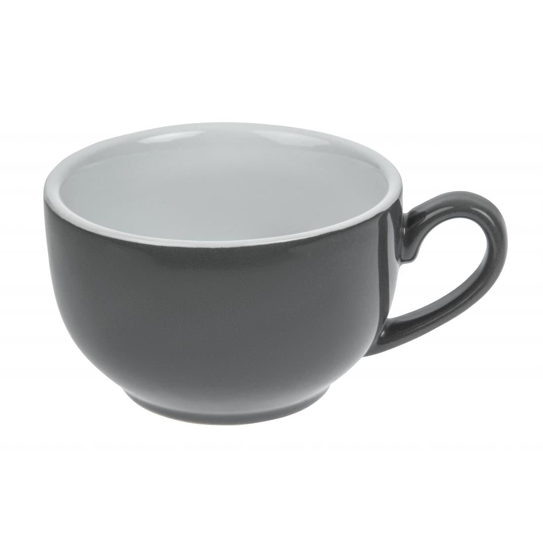 GK075 Olympia Cafe Coffee Cups Charcoal 228ml (Pack of 12) JD Catering Equipment Solutions Ltd