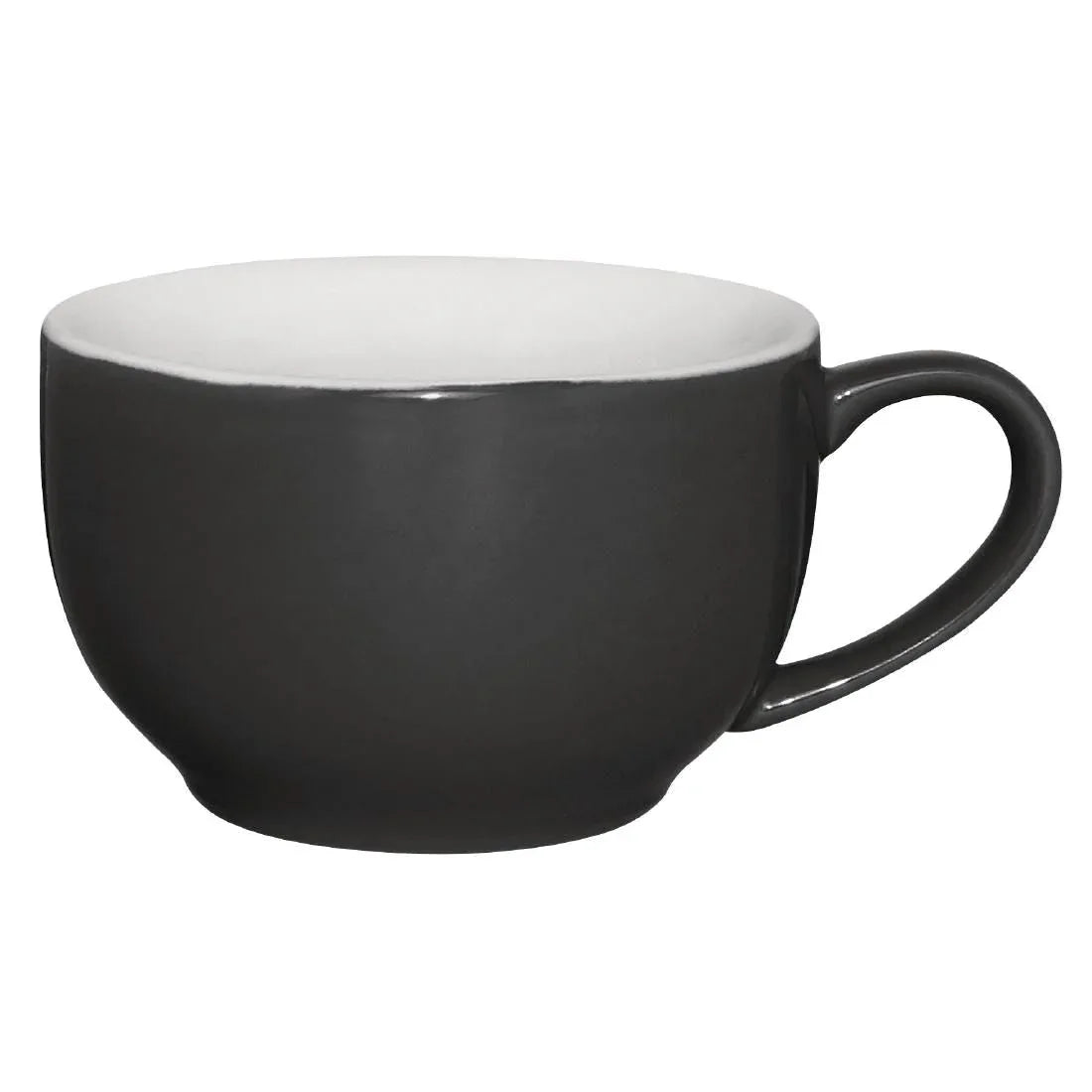 GK075 Olympia Cafe Coffee Cups Charcoal 228ml (Pack of 12) - JD Catering Equipment Solutions Ltd
