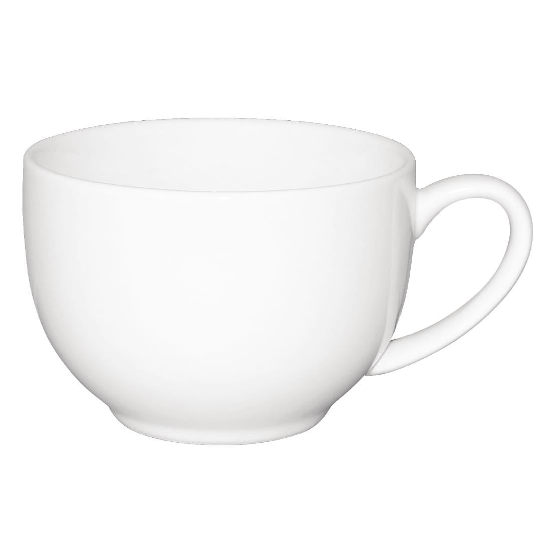 GK077 Olympia Cafe Cappuccino Cups White 340ml (Pack of 12) JD Catering Equipment Solutions Ltd