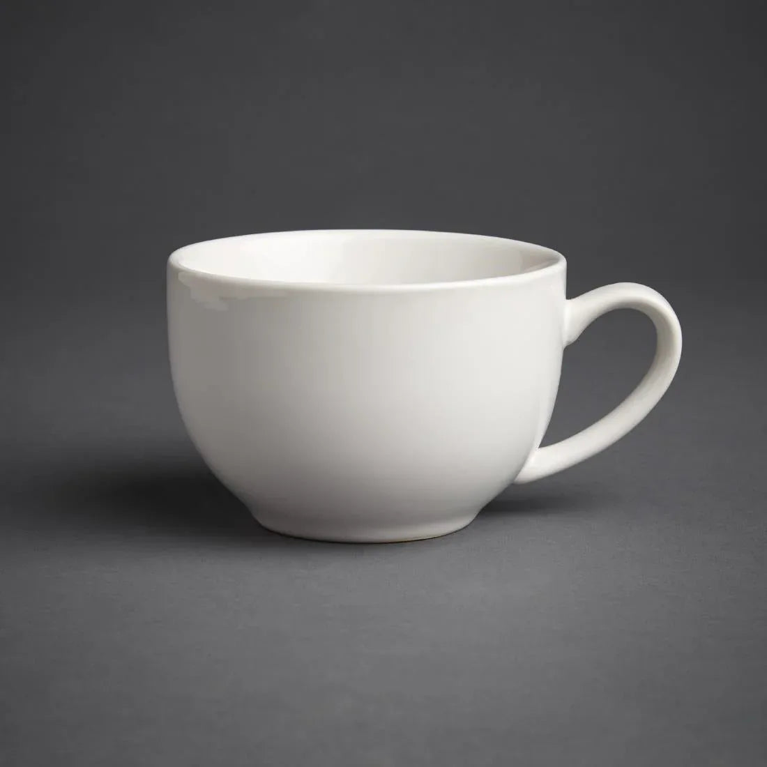 GK077 Olympia Cafe Cappuccino Cups White 340ml (Pack of 12) - JD Catering Equipment Solutions Ltd