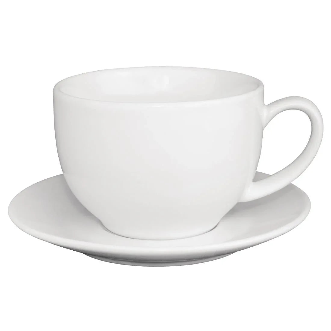 GK077 Olympia Cafe Cappuccino Cups White 340ml (Pack of 12) - JD Catering Equipment Solutions Ltd