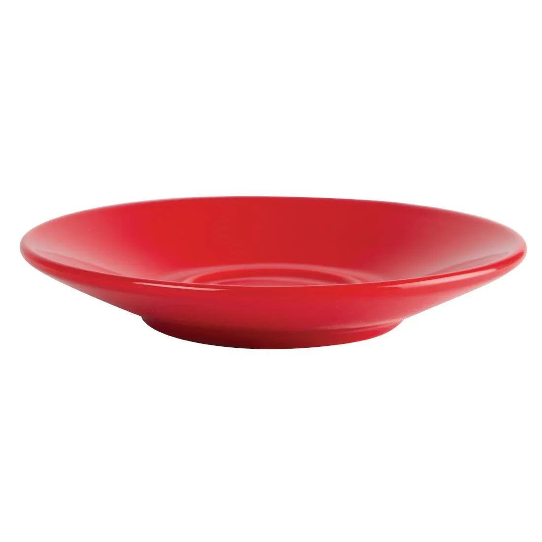 GK085 Olympia Cafe Espresso Saucers Red 116.5mm (Pack of 12) - JD Catering Equipment Solutions Ltd