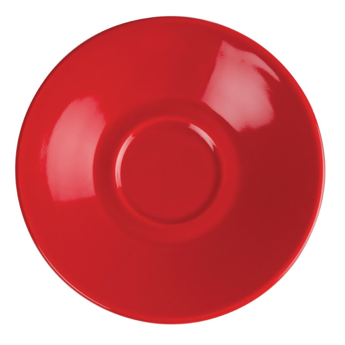 GK085 Olympia Cafe Espresso Saucers Red 116.5mm (Pack of 12) JD Catering Equipment Solutions Ltd