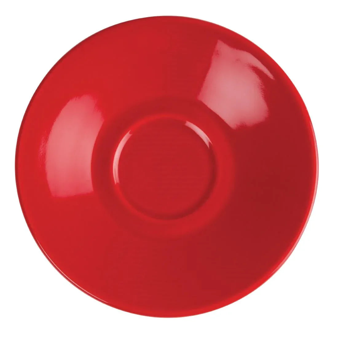GK085 Olympia Cafe Espresso Saucers Red 116.5mm (Pack of 12) - JD Catering Equipment Solutions Ltd