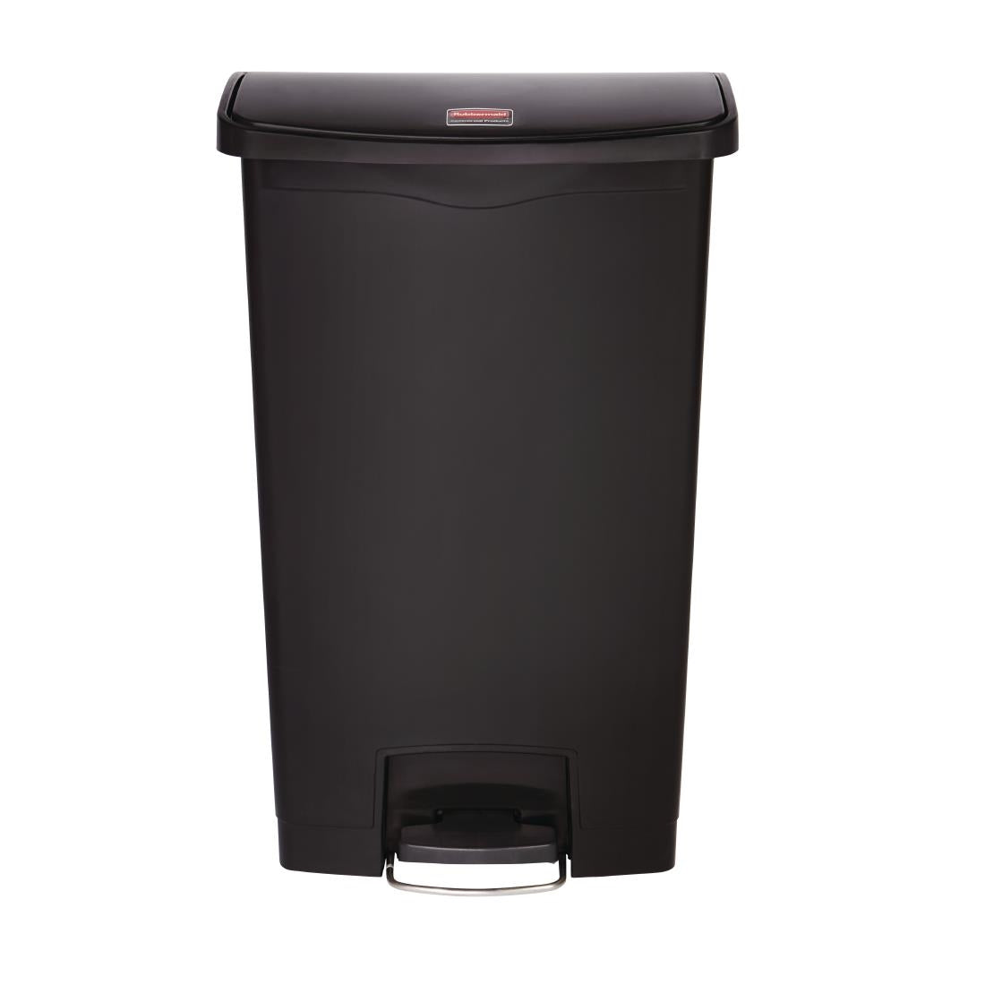GL034 Rubbermaid Slim Jim Step on Front Pedal Black 68Ltr JD Catering Equipment Solutions Ltd