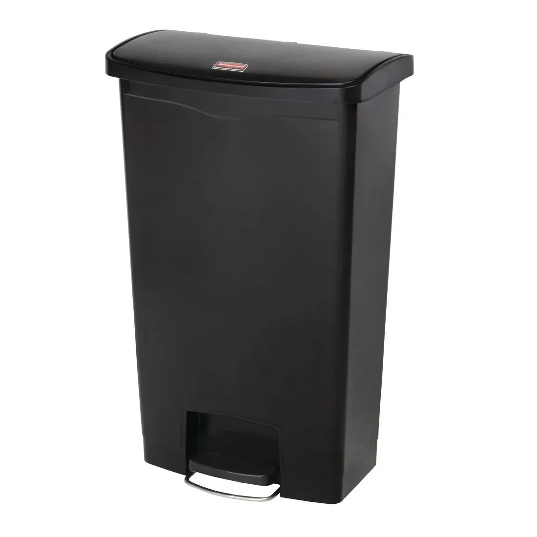 GL034 Rubbermaid Slim Jim Step on Front Pedal Black 68Ltr - JD Catering Equipment Solutions Ltd