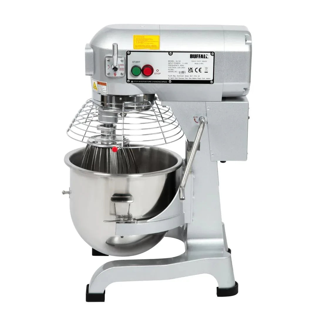 GL191 Buffalo 20Ltr Planetary Mixer 1.1kW. Capacity: 20Ltr. Three speed - JD Catering Equipment Solutions Ltd