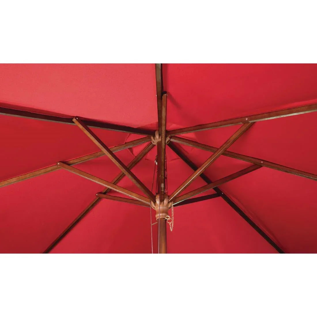GL305 Bolero Round Parasol 3m Diameter Red - JD Catering Equipment Solutions Ltd