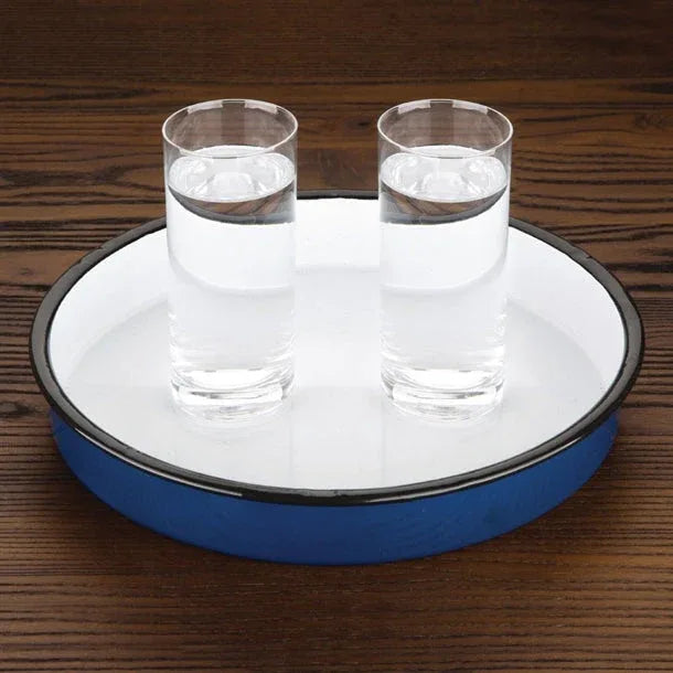 GM240 Olympia Enameled Steel Round Service Tray 320mm - JD Catering Equipment Solutions Ltd