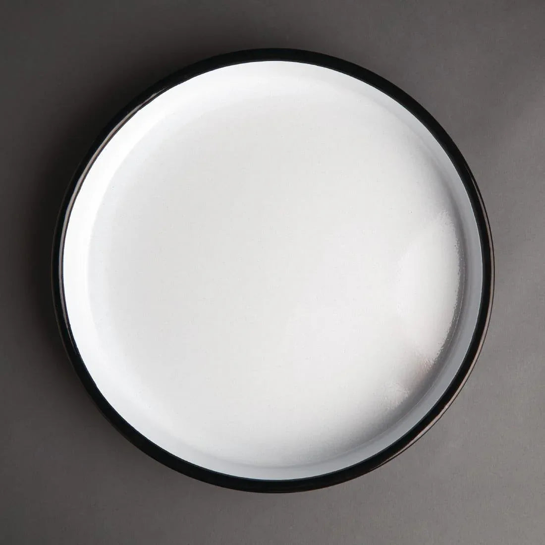 GM240 Olympia Enameled Steel Round Service Tray 320mm - JD Catering Equipment Solutions Ltd