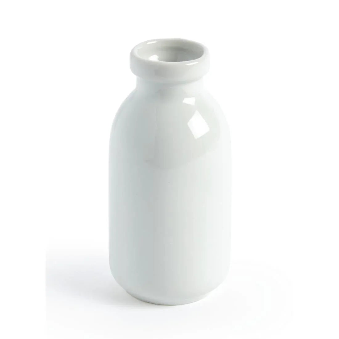 GM368 Olympia White Mini Milk Bottle 145ml (Pack of 12) - JD Catering Equipment Solutions Ltd