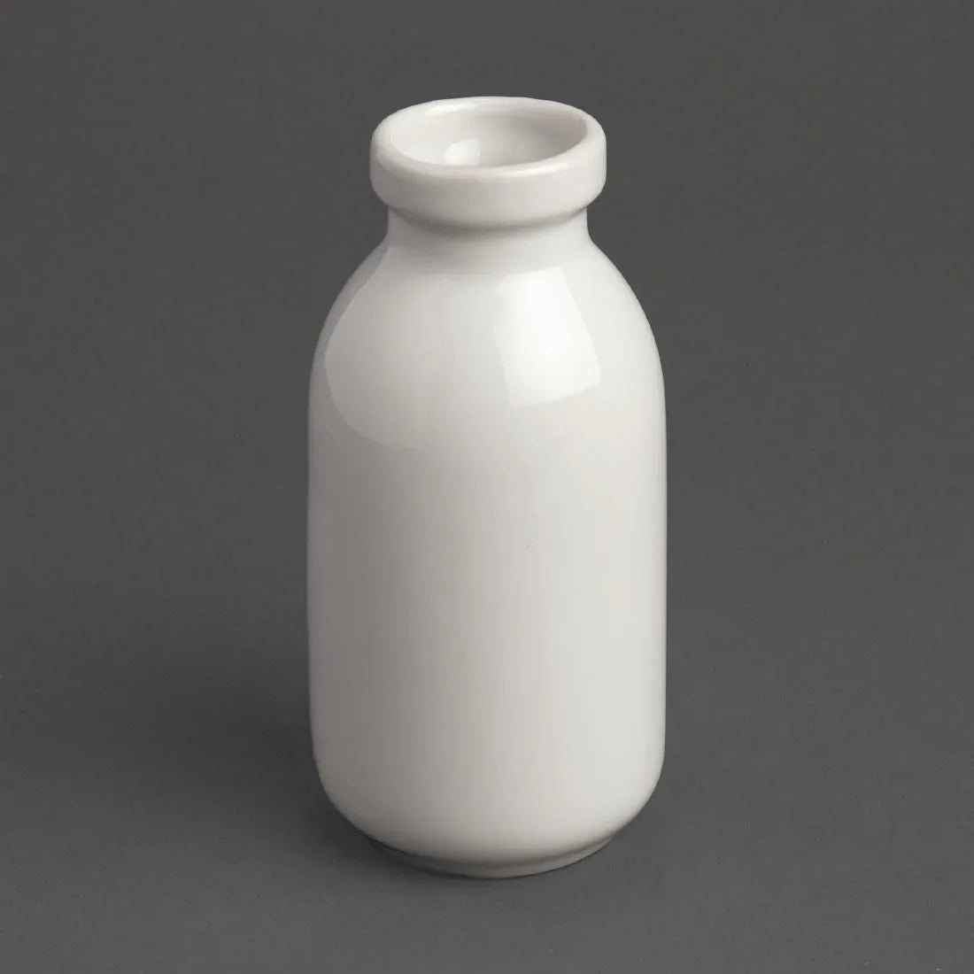 GM368 Olympia White Mini Milk Bottle 145ml (Pack of 12) - JD Catering Equipment Solutions Ltd