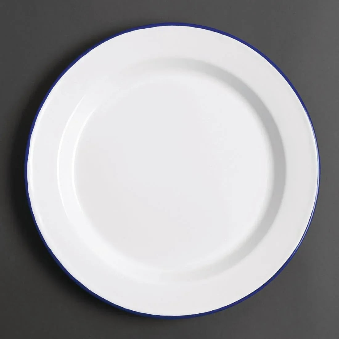 GM512 Olympia Enamel Dinner Plates 245mm (Pack of 6) - JD Catering Equipment Solutions Ltd