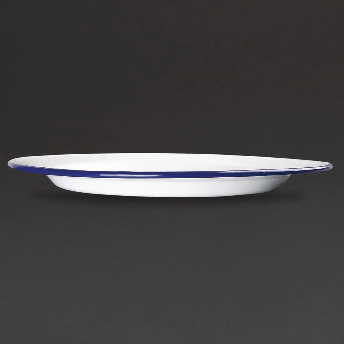 GM512 Olympia Enamel Dinner Plates 245mm (Pack of 6) - JD Catering Equipment Solutions Ltd