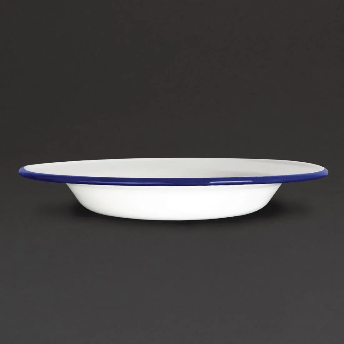 GM513 Olympia Enamel Soup Plates 245mm (Pack of 6) - JD Catering Equipment Solutions Ltd