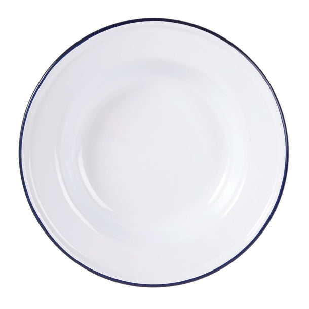 GM513 Olympia Enamel Soup Plates 245mm (Pack of 6) JD Catering Equipment Solutions Ltd