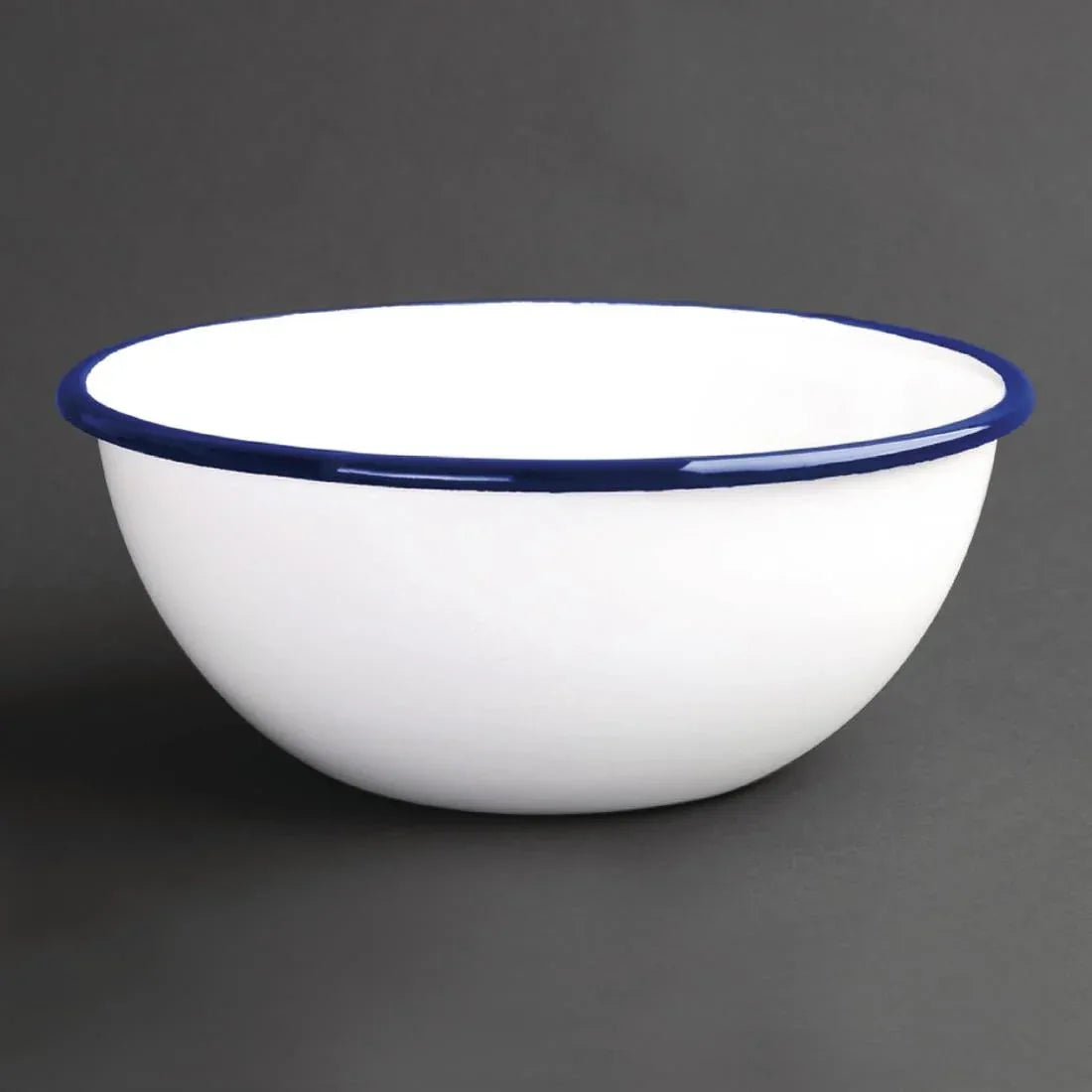 GM514 Olympia Enamel Bowls 155mm (Pack of 6) - JD Catering Equipment Solutions Ltd