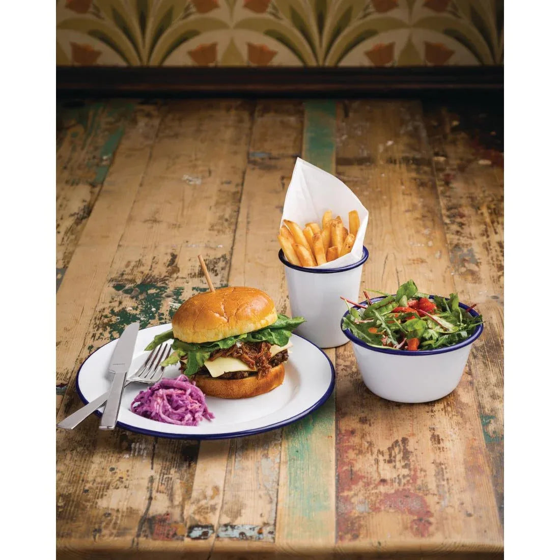 GM515 Olympia Enamel Tumblers 310ml (Pack of 6) - JD Catering Equipment Solutions Ltd