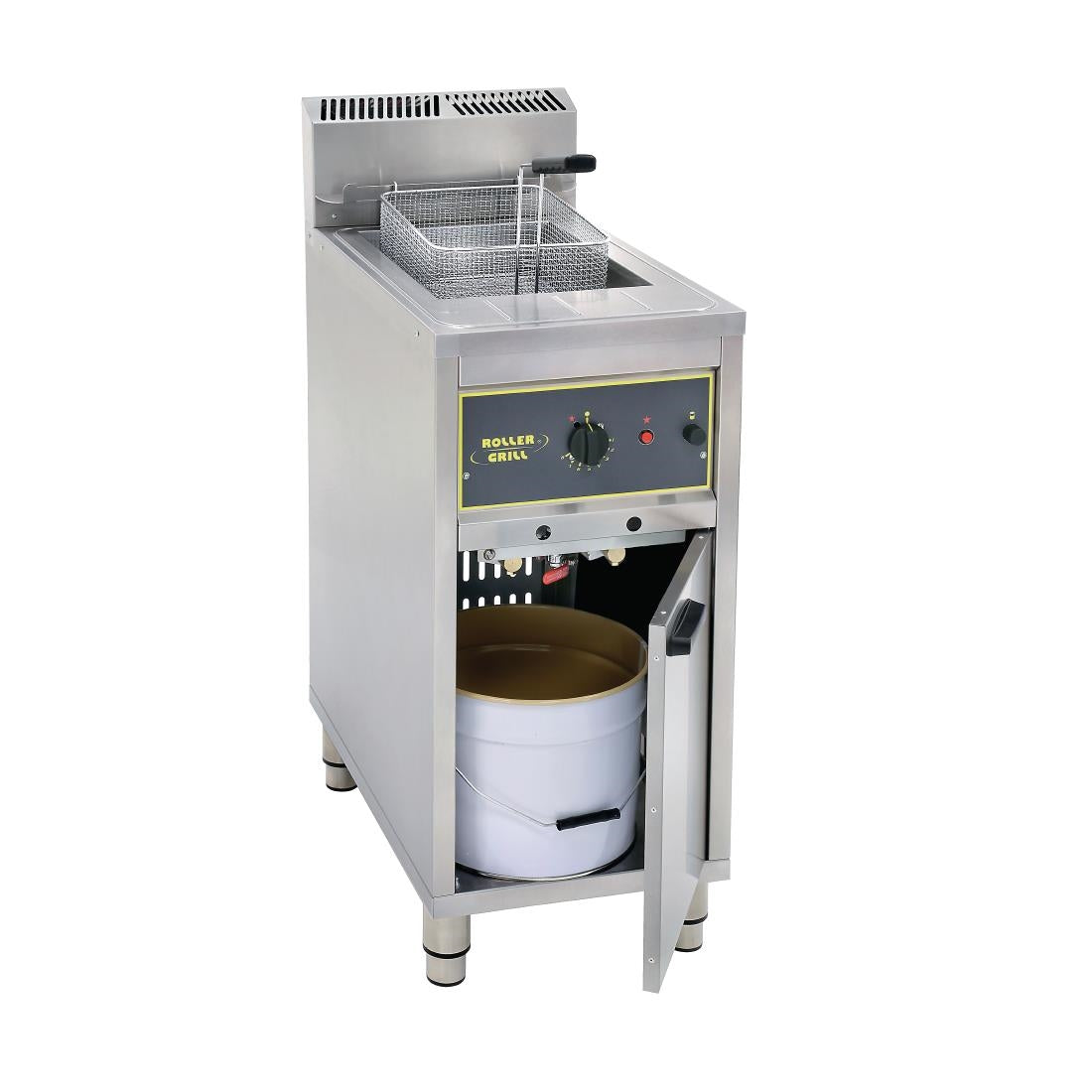 GP314-P Roller Grill Single Tank Single Basket Free Standing LPG Fryer RFG16 JD Catering Equipment Solutions Ltd